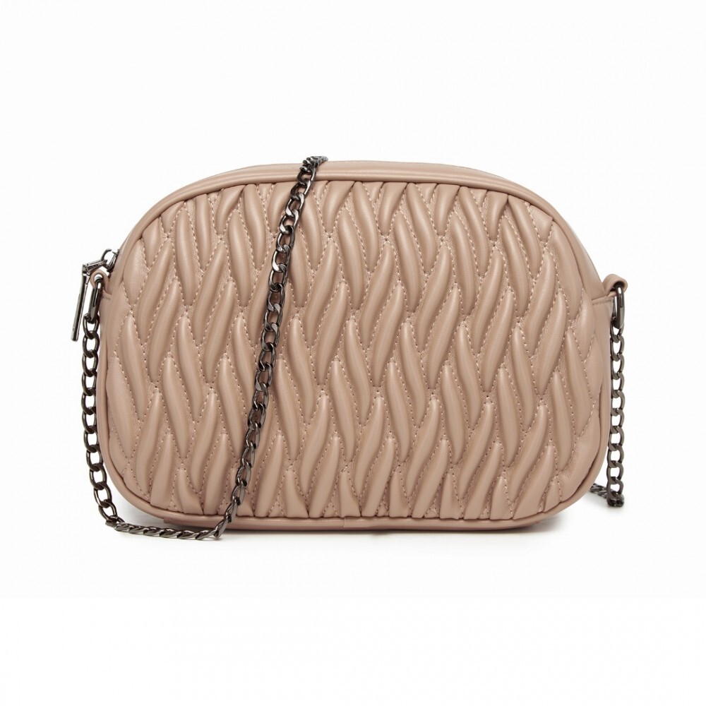 Dámska prešívaná crossbody kabelka Miss Lulu - khaki