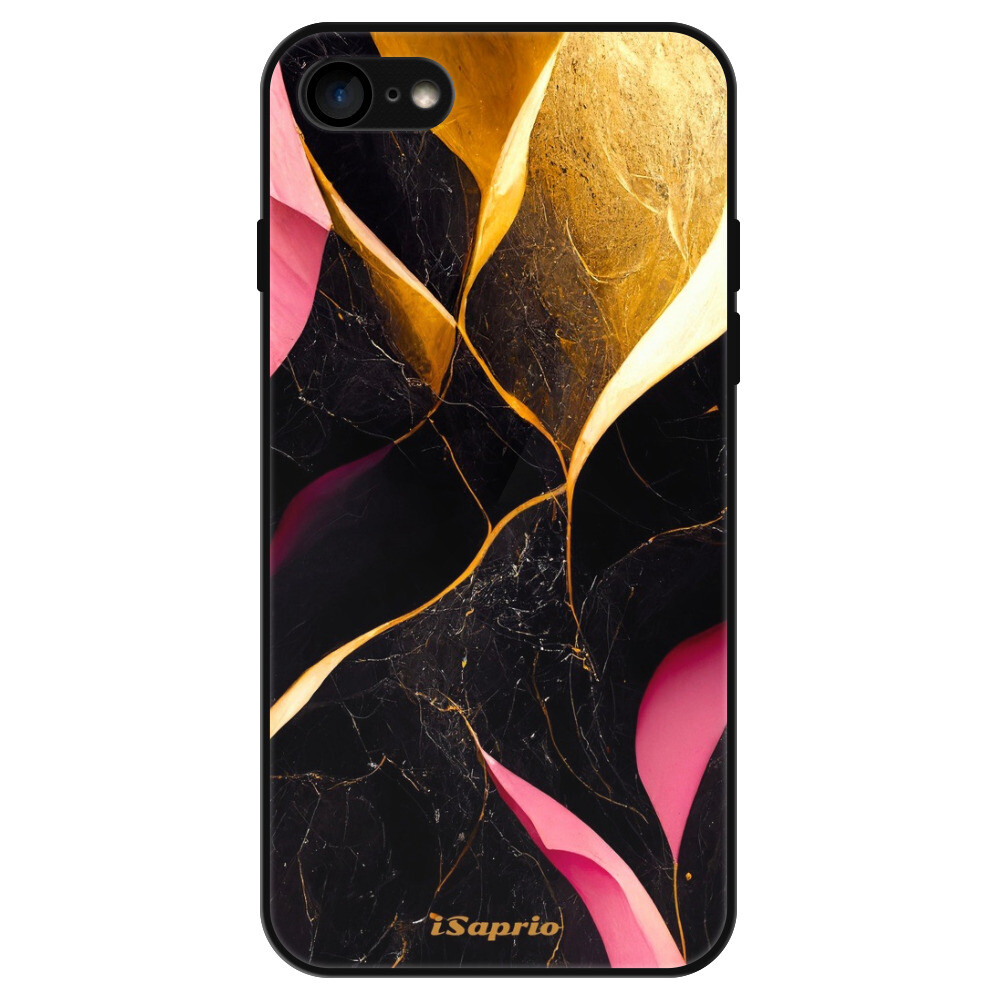 Lesklé puzdro Exclusive iSaprio - Gold Pink Marble - iPhone 7/8/SE 2020/SE 2022