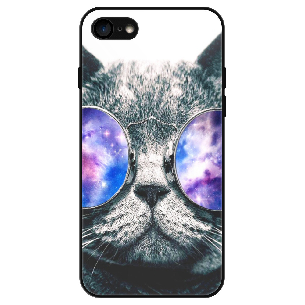 Lesklé puzdro Exclusive iSaprio - Galaxy Cat - iPhone 7/8/SE 2020/SE 2022