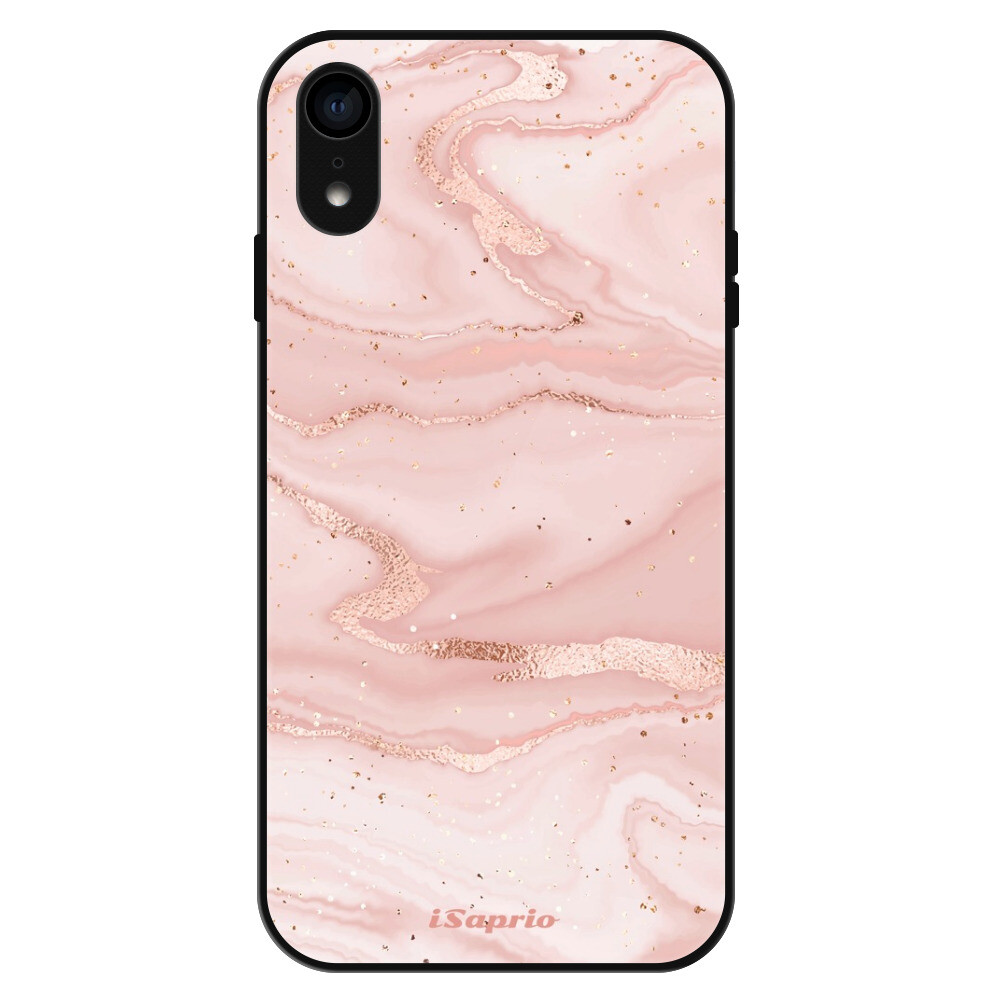 Lesklé puzdro Exclusive iSaprio - RoseGold Marble 10 - iPhone XR