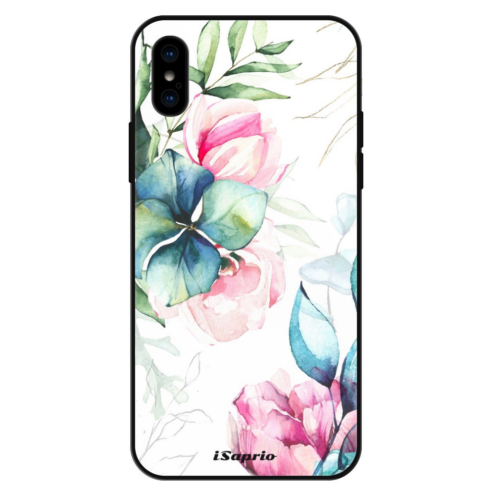 Lesklé puzdro Exclusive iSaprio - Flower Art 01 - iPhone X/XS