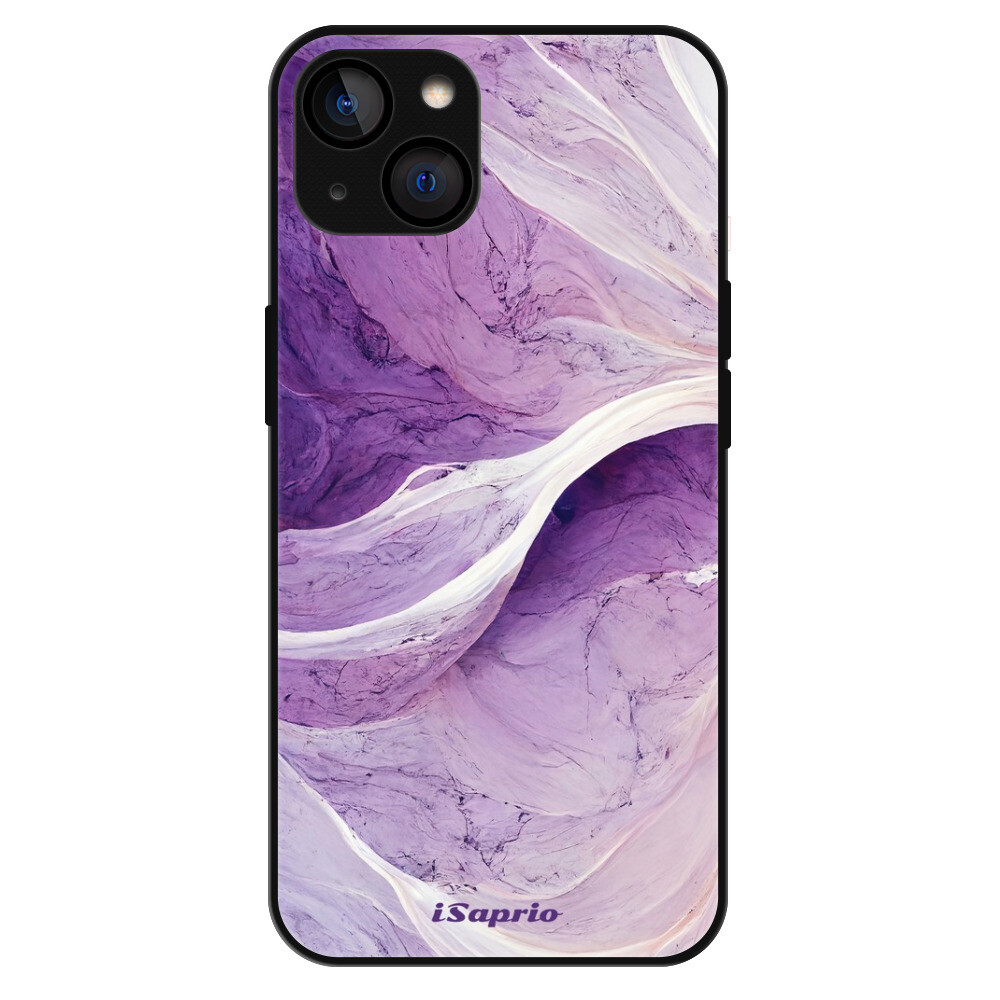 Lesklé puzdro Exclusive iSaprio - Purple Paint 10 - iPhone 13