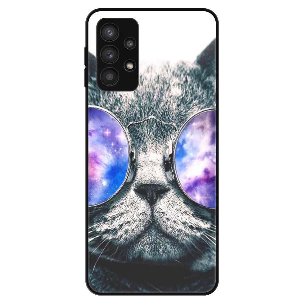 Lesklé puzdro Exclusive iSaprio - Galaxy Cat - Samsung Galaxy A32 5G