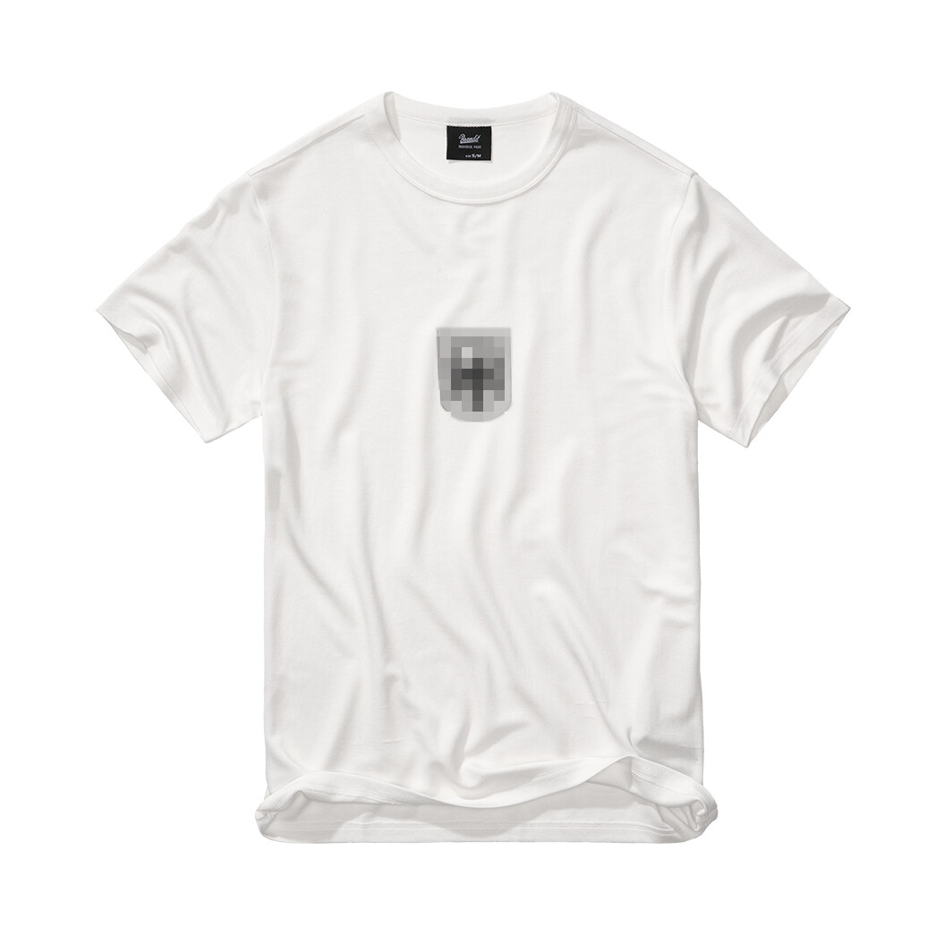 Tričko Brandit BW Sportshirt - biele, S