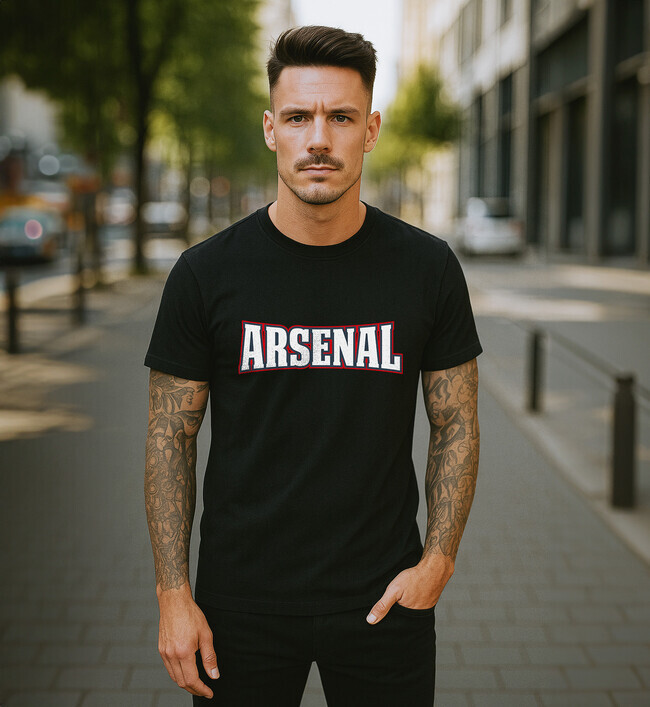 Arsenal 5 pánske tričko čierne - 5XS (116)
