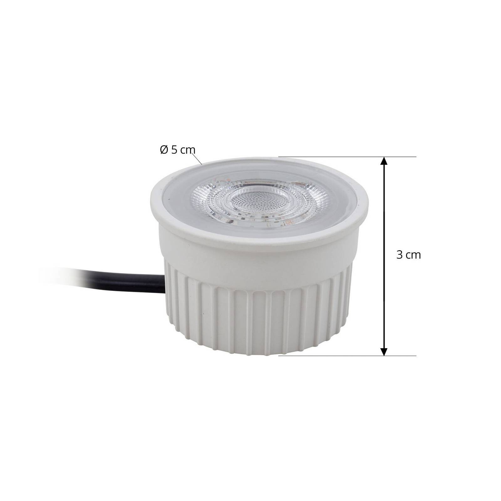 Arcchio LED modul, GU10, 4,9W, 380lm, biela, 2700K, stmievateľné