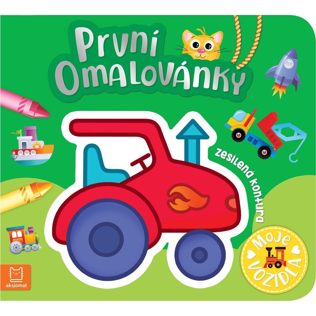 Prvé omaľovánky. Moje vozidlá