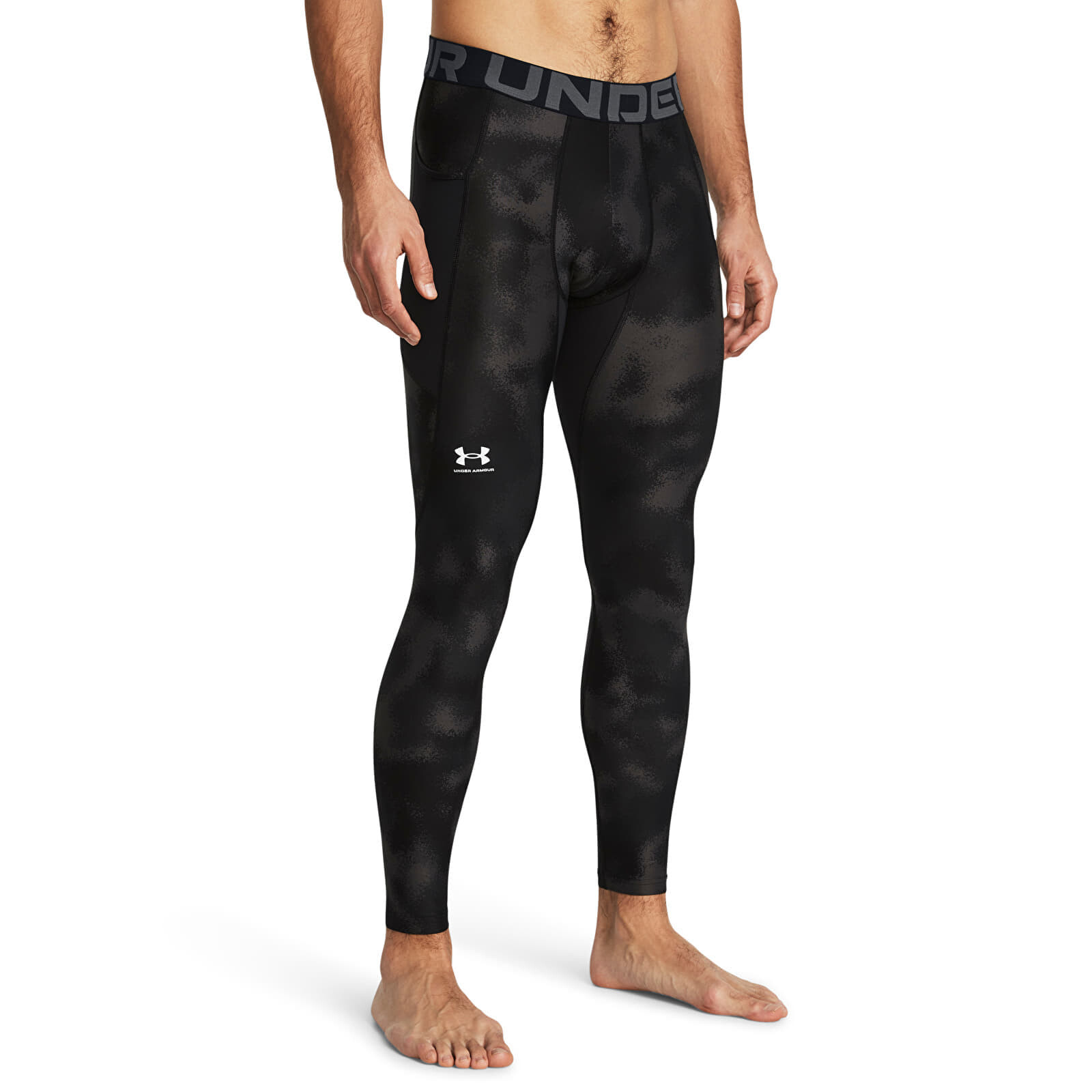 Legíny Under Armour HG Armour Printed Lgs Black M