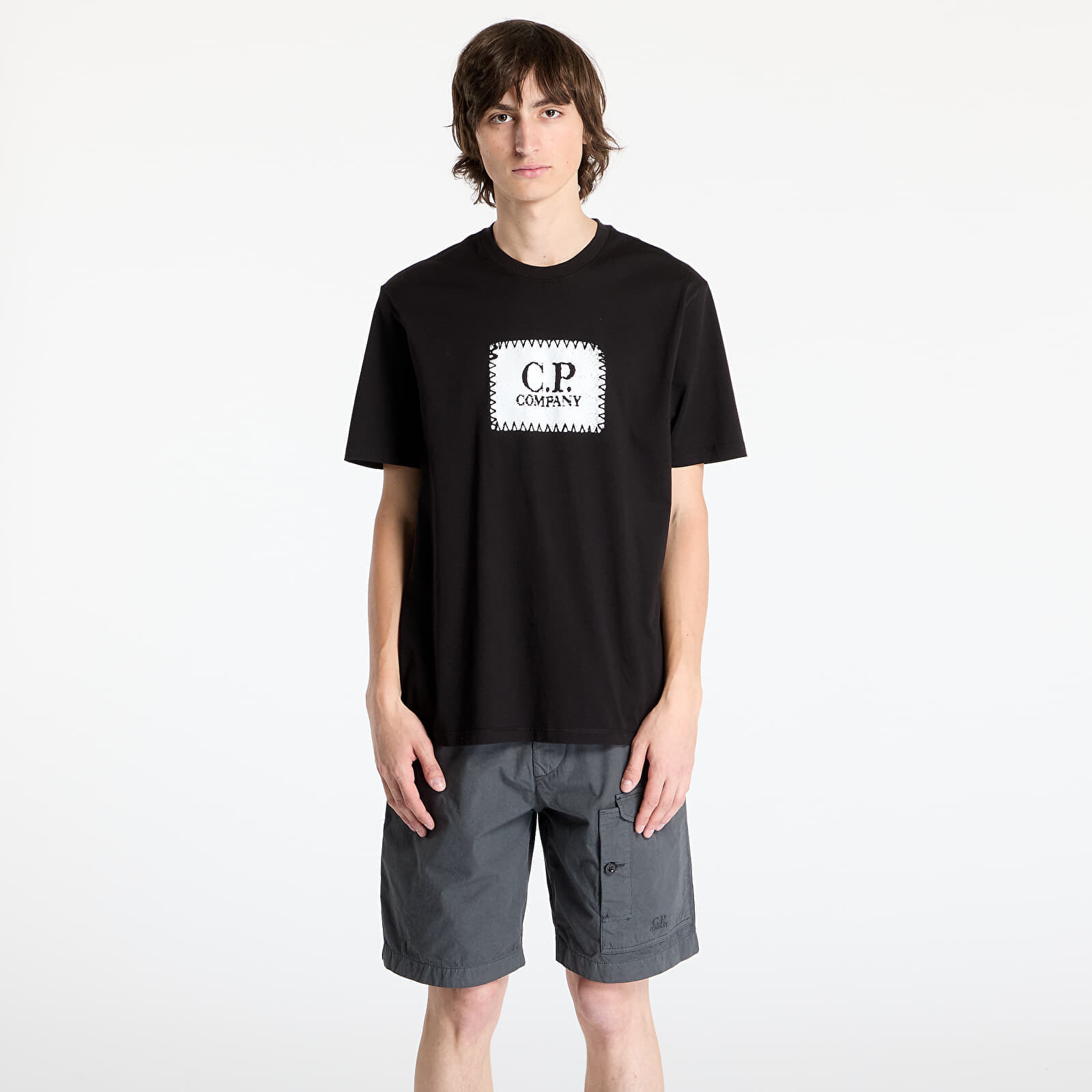 Tričko C.P. Company 30/1 Short Sleeve T-Shirt Black S