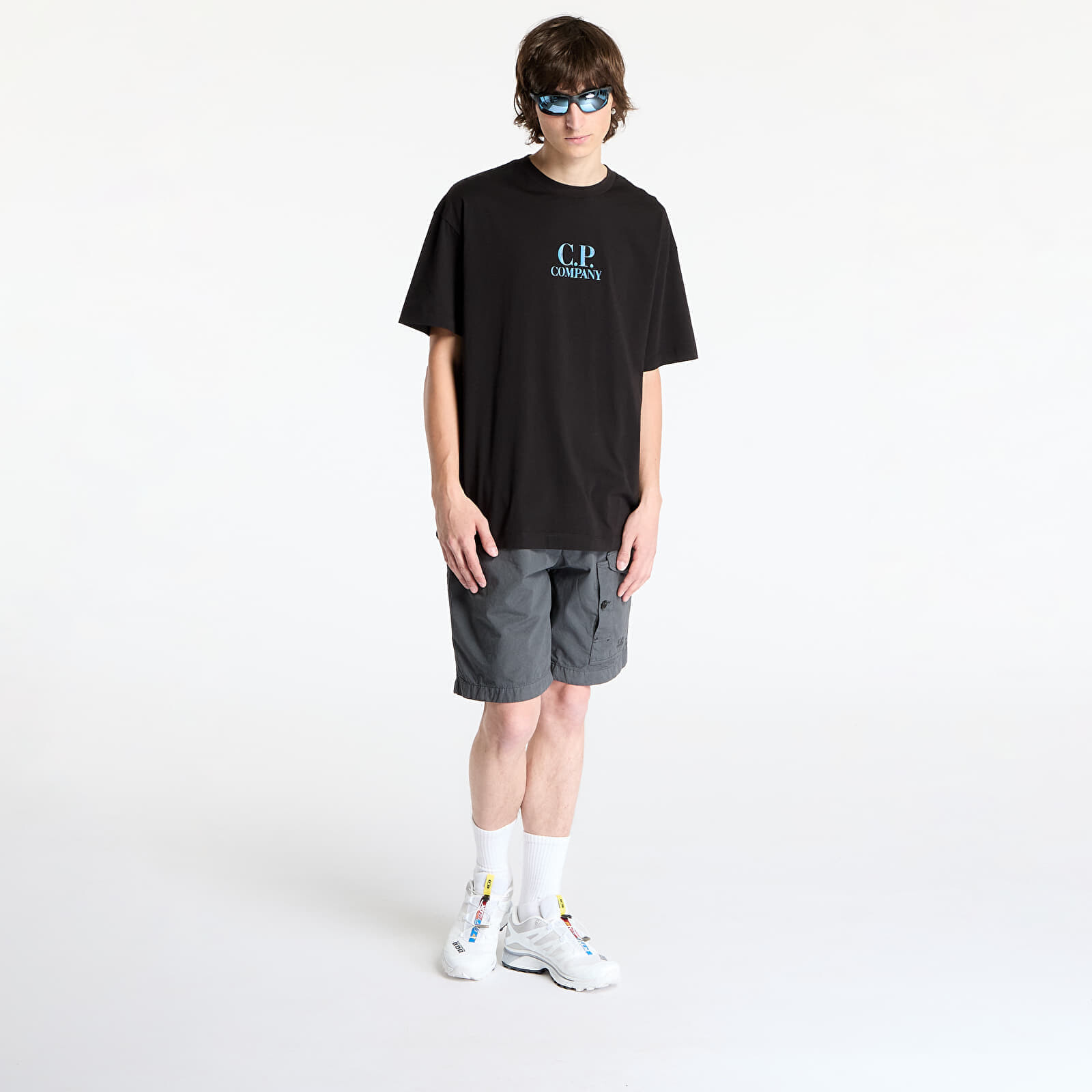 Tričko C.P. Company 30/1 Jersey Graphic Logo T-Shirt Black S