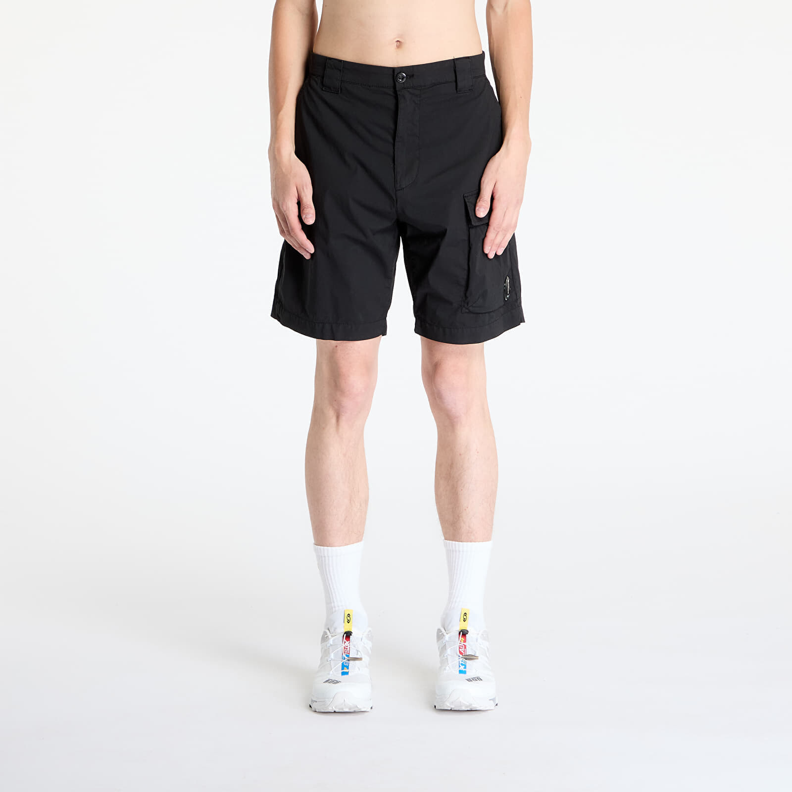 Šortky C.P. Company 50 Fili Stretch Cargo Shorts Black 46