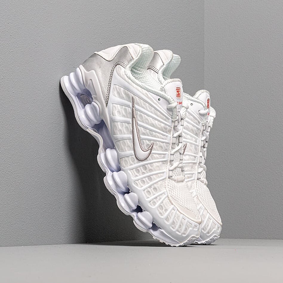 Tenisky Nike Shox TL White/ White-Metallic Silver-Max Orange EUR 38.5