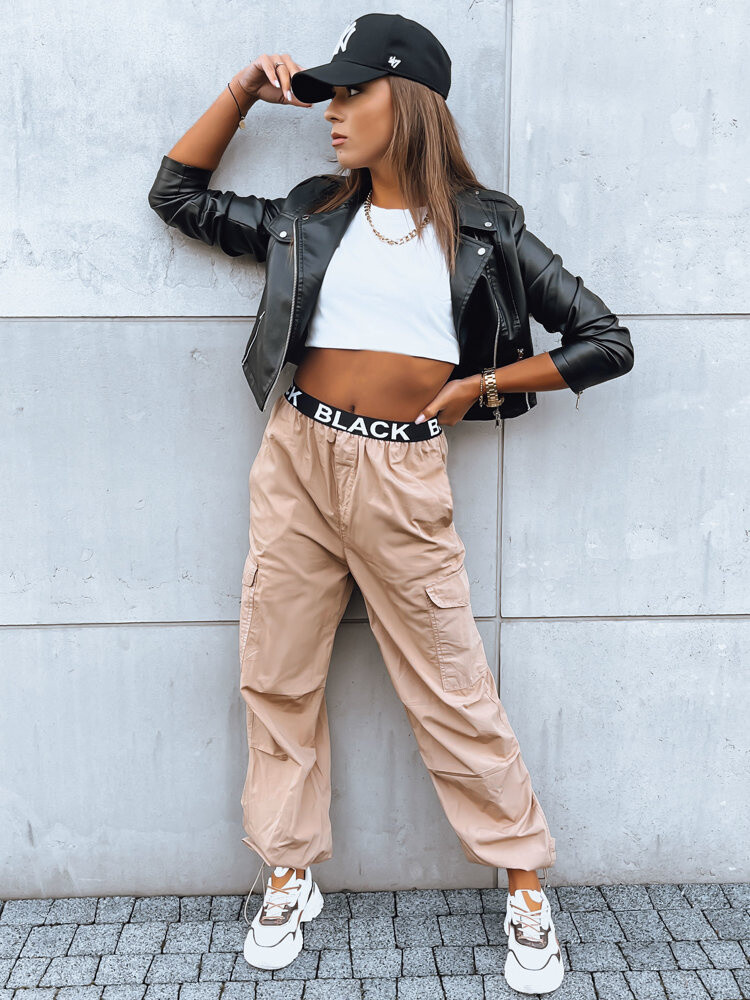 Dámske padákové nohavice DAVOS Farba béžová DSTREET