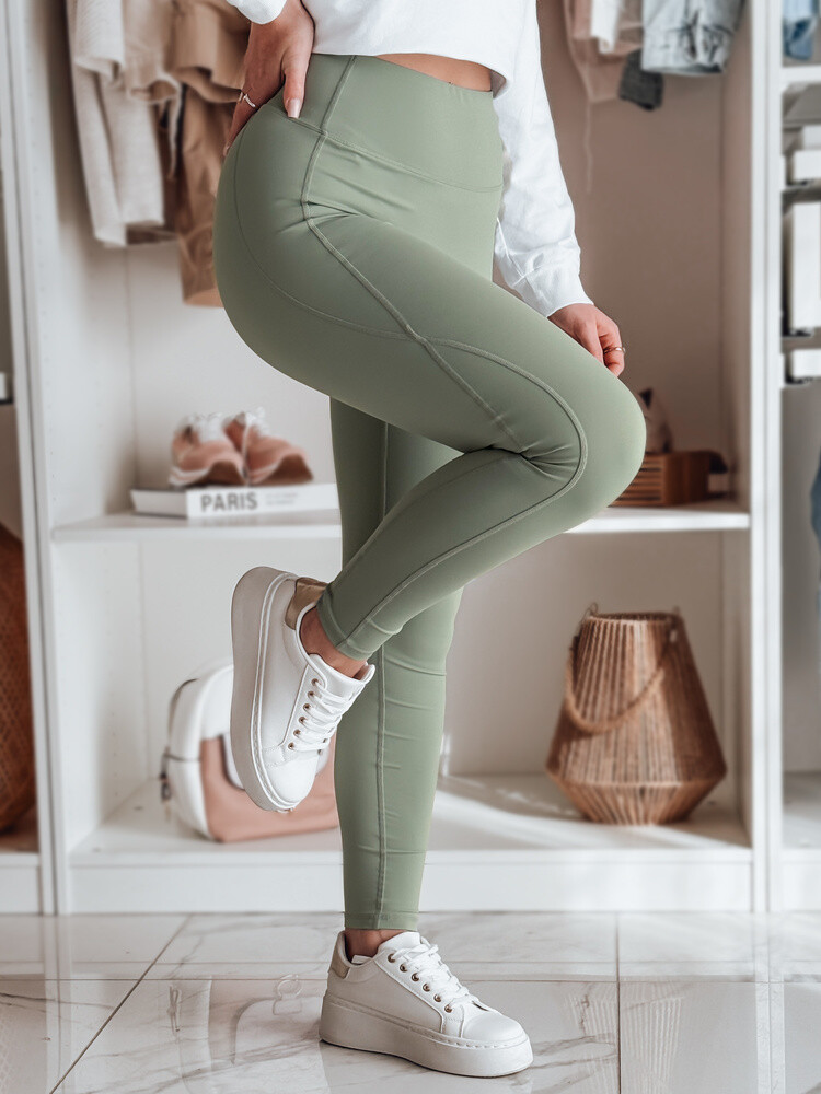 Legginsy damskie sportowe FITTATO zielone Dstreet