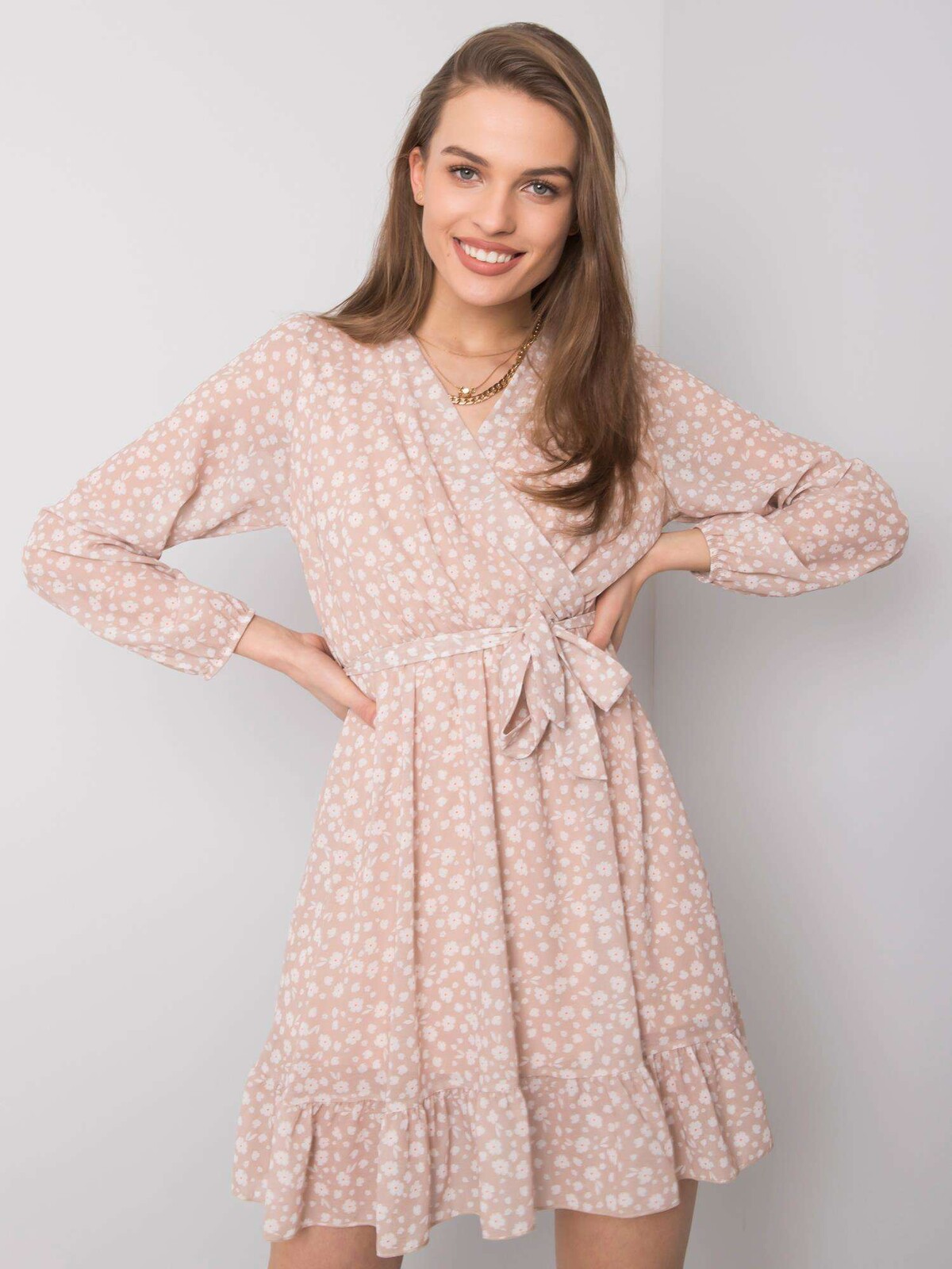 Dress-TW-SK-BI-26329.20-beige