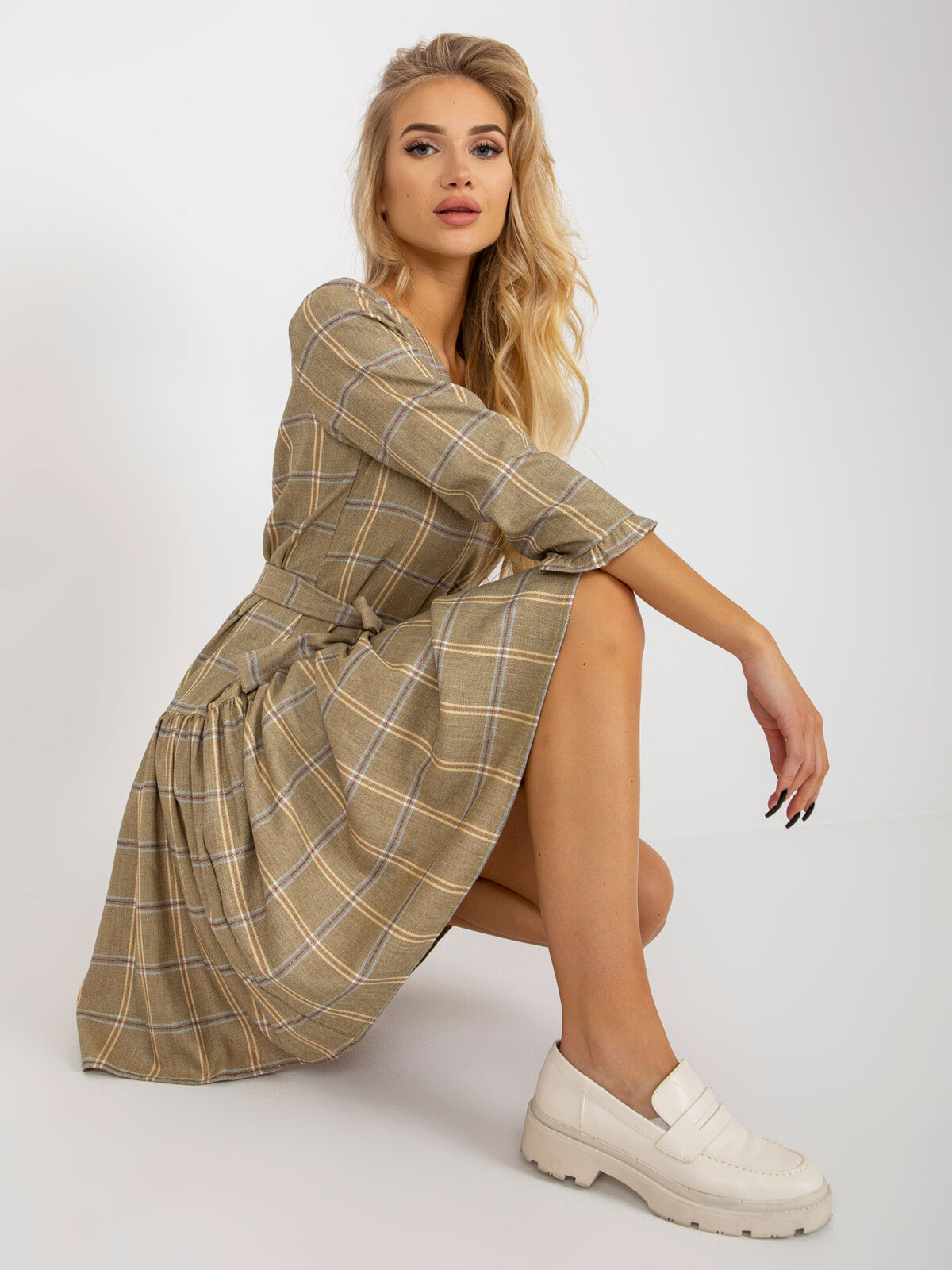 Dress-LK-SK-507786.16P-black-yellow
