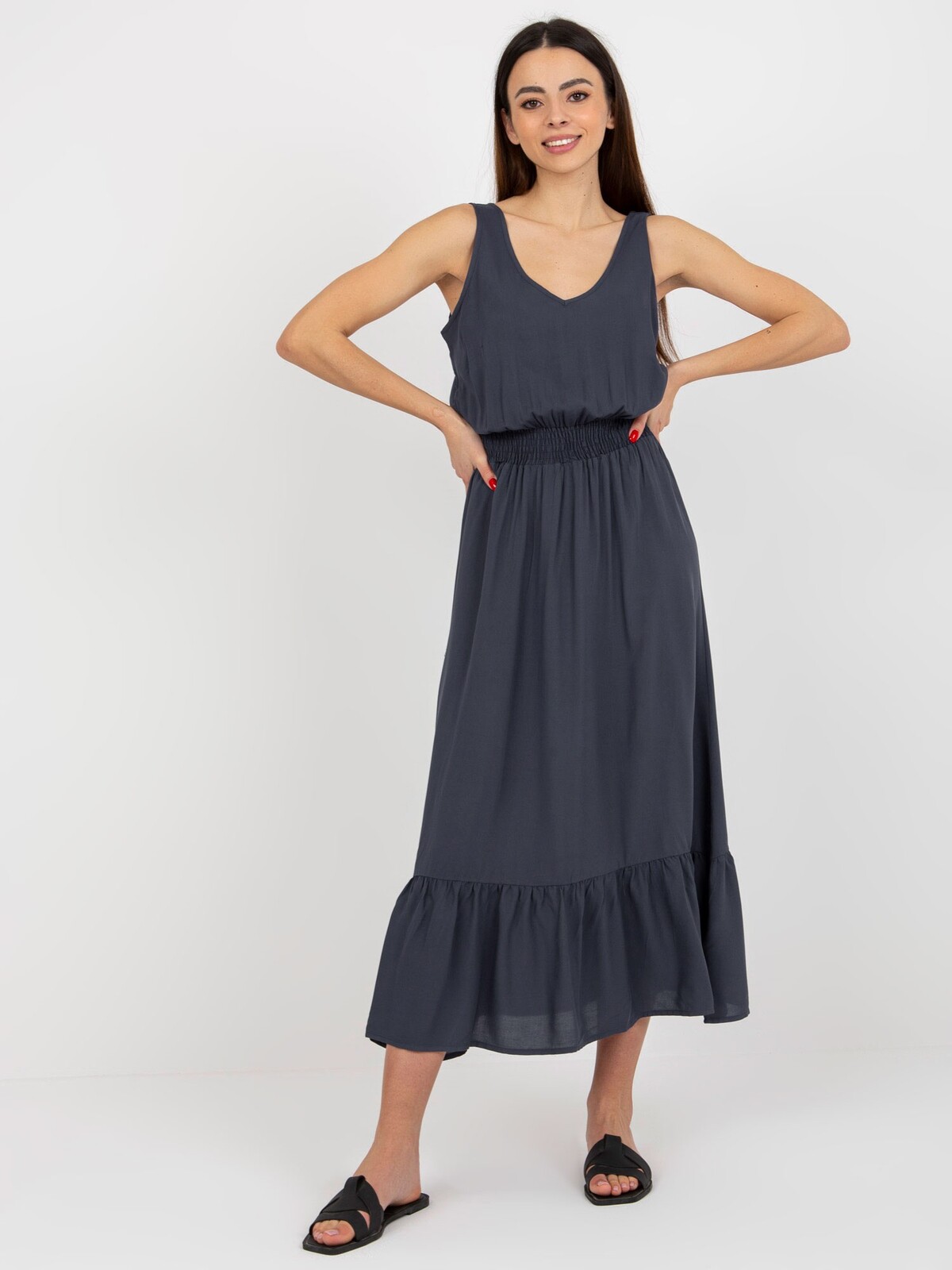 Dress-D73761R30391A-navy blue