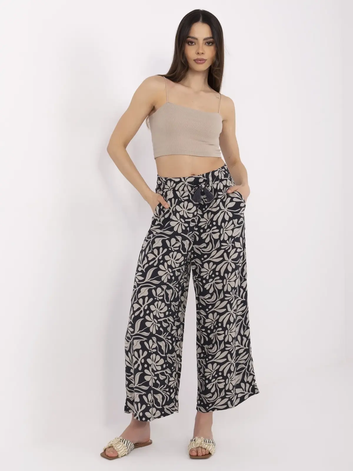 Pants-D73771M62237H-navy blue