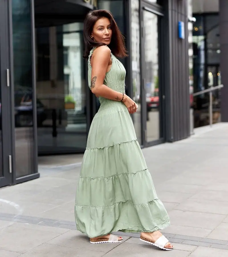 UR/CEO Green loose-fit dress Norberto