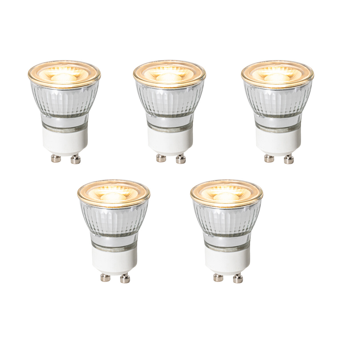 Sada 5 GU10 3-stupňových stmievateľných LED žiaroviek 35 mm 4W 220 lm 2700K