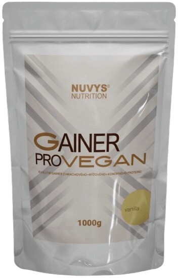 Nuvys nutrition (still mass) gainer pro vegan 1000 g - biela čokoláda