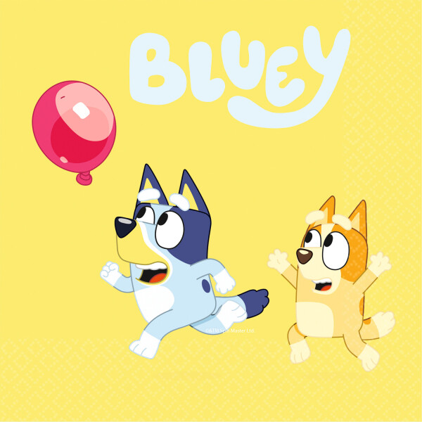 Amscan Papierové servítky - Bluey 33 x 33 cm