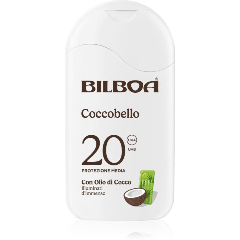 Bilboa Coccobello Latte opaľovacie mlieko s kokosovým olejom SPF 20 200 ml