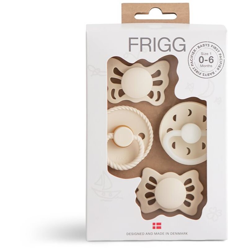 FRIGG Baby's First Pacifier​ Moonlight Sailing cumlík Cream