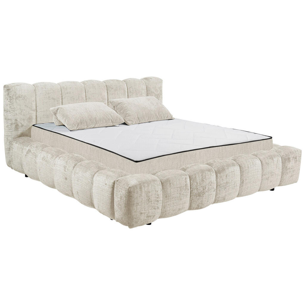 MID.YOU ČALÚNENÁ POSTEĽ, 180/200 cm, béžová