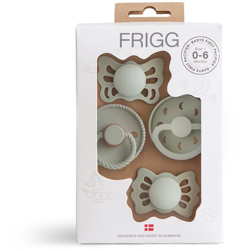 FRIGG Baby's First Pacifier​ Moonlight Sailing cumlík Sage