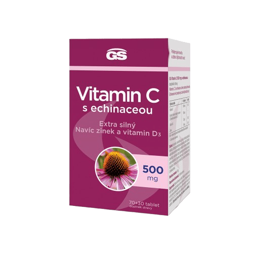 GS Vitamín C s echinaceou 100 tabliet
