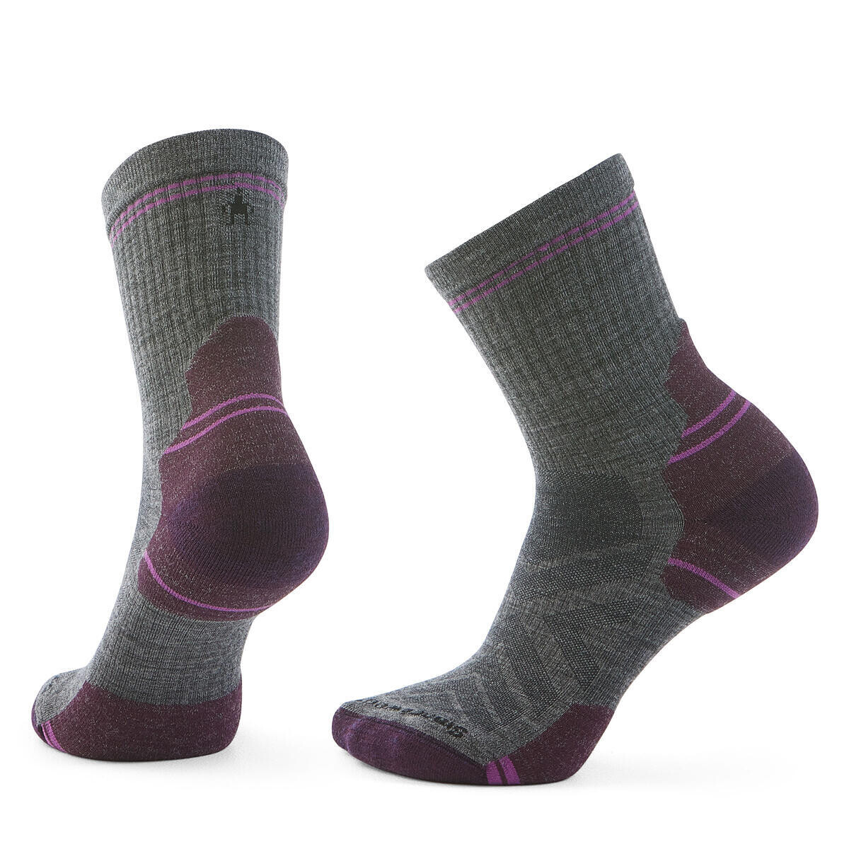 Smartwool W HIKE TARGETED CUSHION MID CREW SOCKS medium gray Veľkosť: L