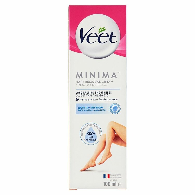Veet Minima Depilačný krém pre citlivú pokožku 100 ml