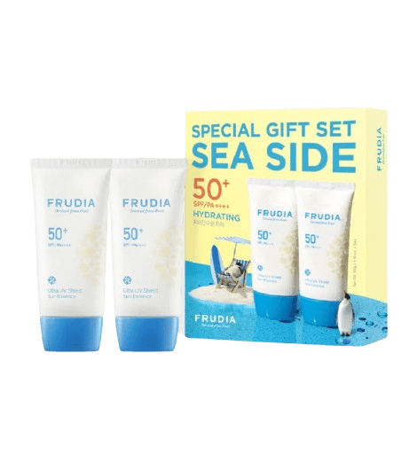 FRUDIA Sun Ultra UV Shield Hydratačný krém na opaľovanie SPF50+ set 2 x 50 g