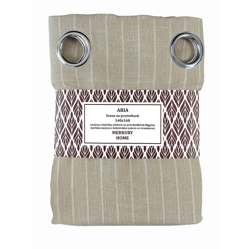 Záclona na priechodkách ARIA polyester béžová 140x160 Merkury Home