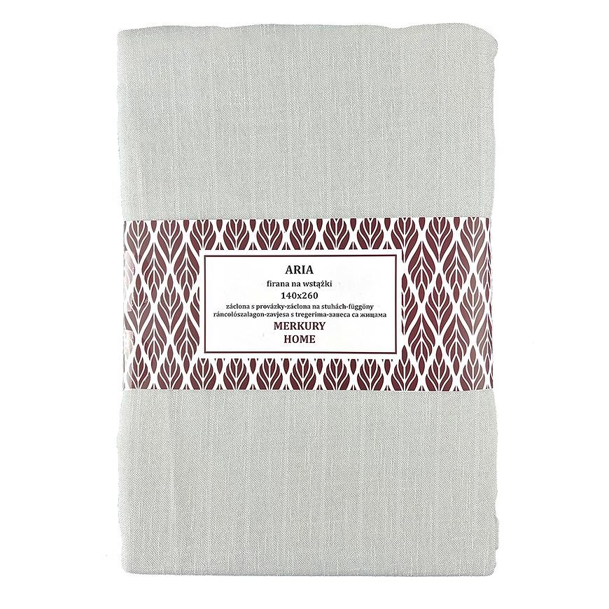 Záclona na šnurovanie ARIA polyester ecru 140x260 Merkury Home