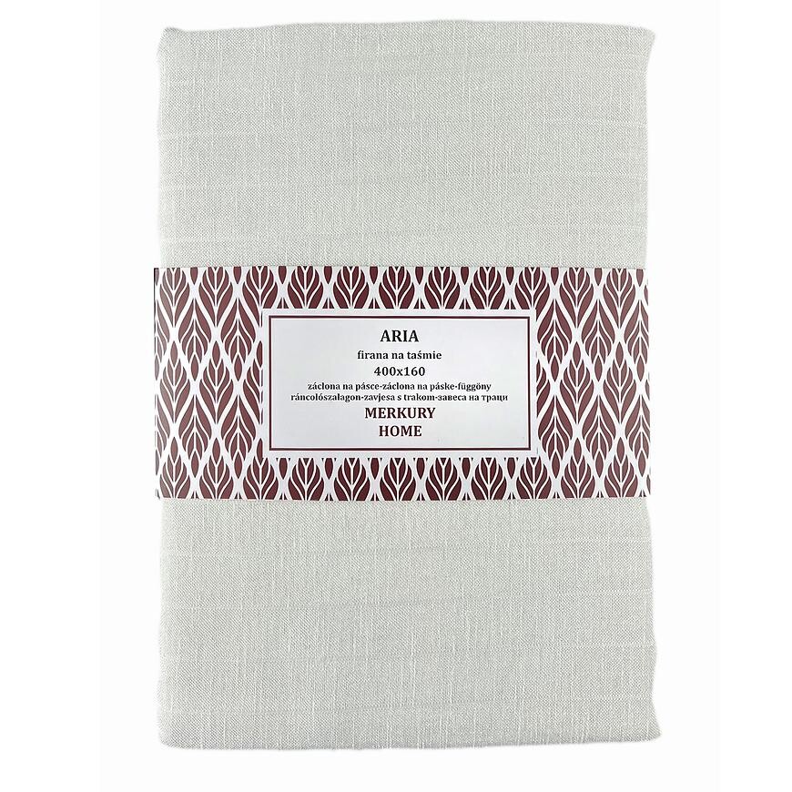 Záclona na páske  ARIA polyester ecru 400x160 Merkury Home