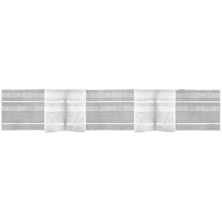 Priehľadná riasiaca páska 1:2 biela šnúrka dvojitý sklad  4.50.200.2 Tovar na mieru