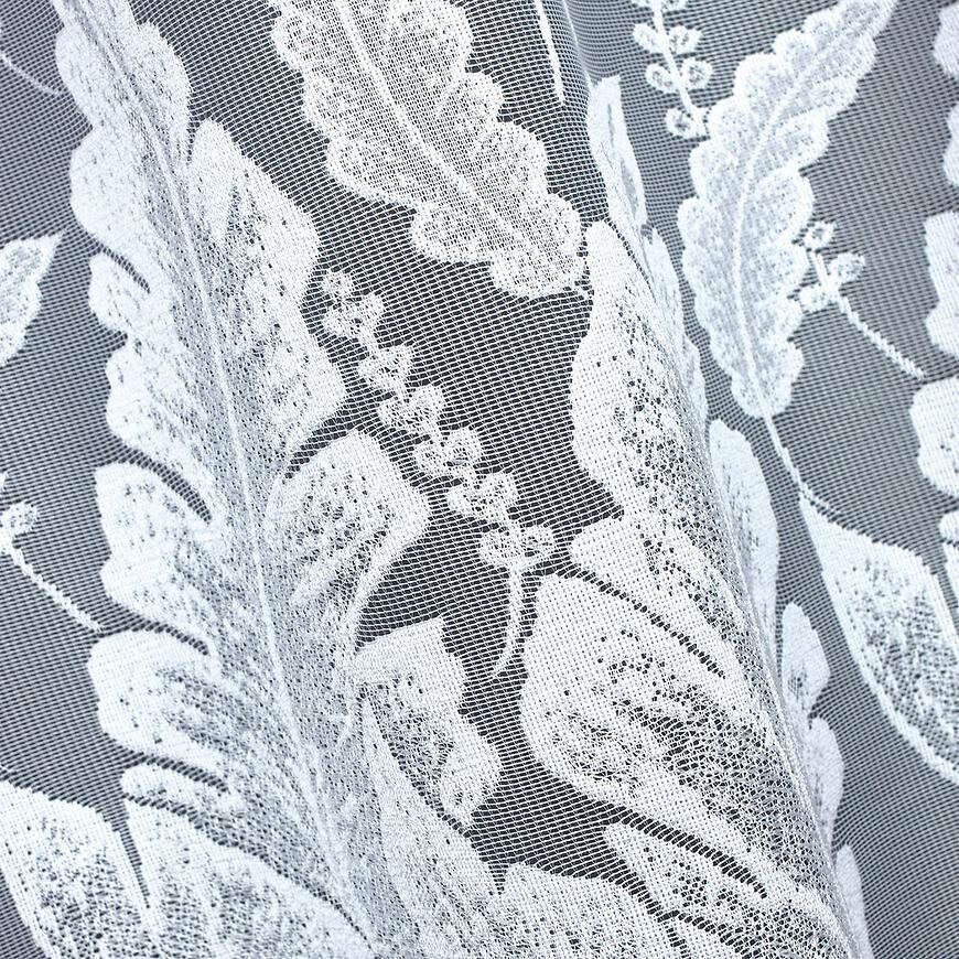 Záclona žakárová  359730 250 biela Tovar na mieru