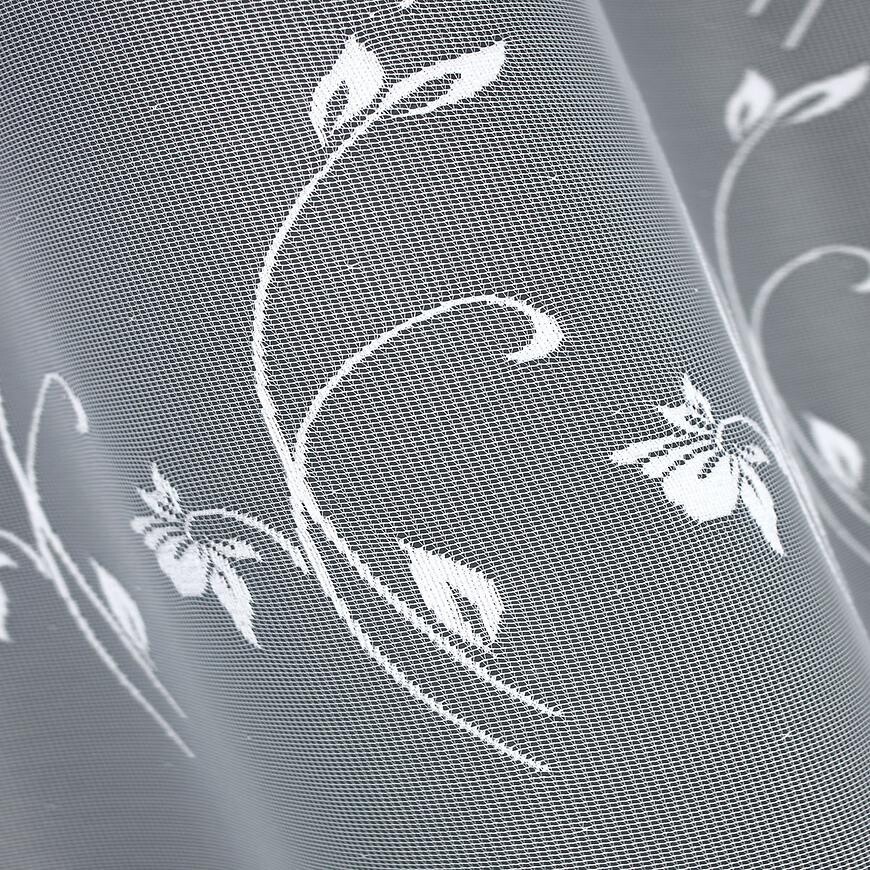 Záclona žakárová  356430 250 biela Tovar na mieru