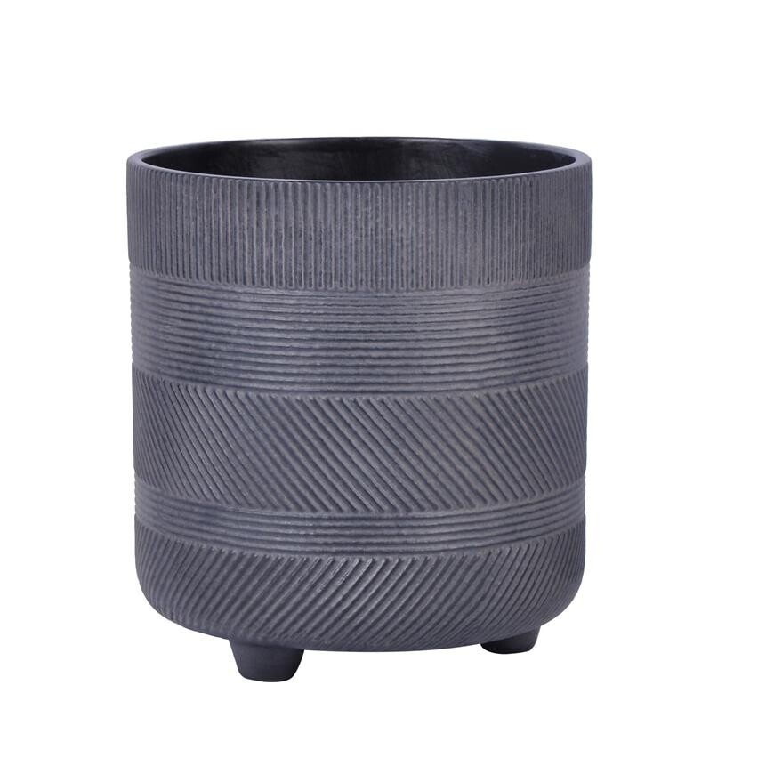 Kvetináč LC5006 čierna 16x17,7 cm