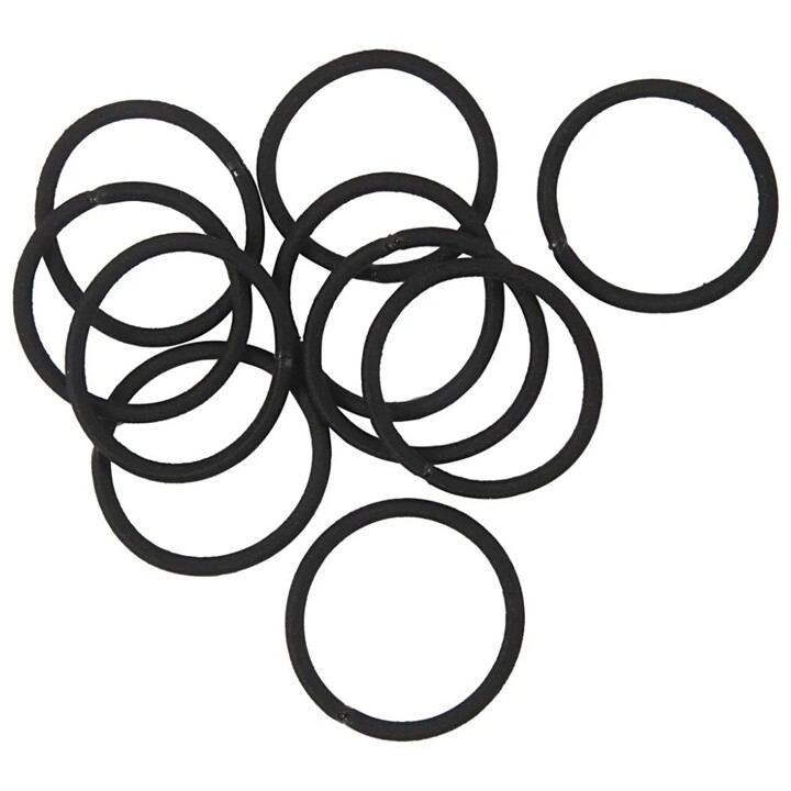 Čierne elastické gumičky do vlasov