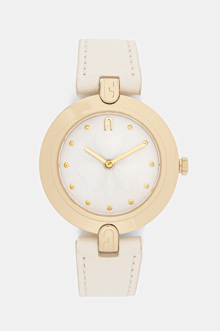 Hodinky Furla FURLA HERITAGE dámske, béžová farba, WW00002011L2