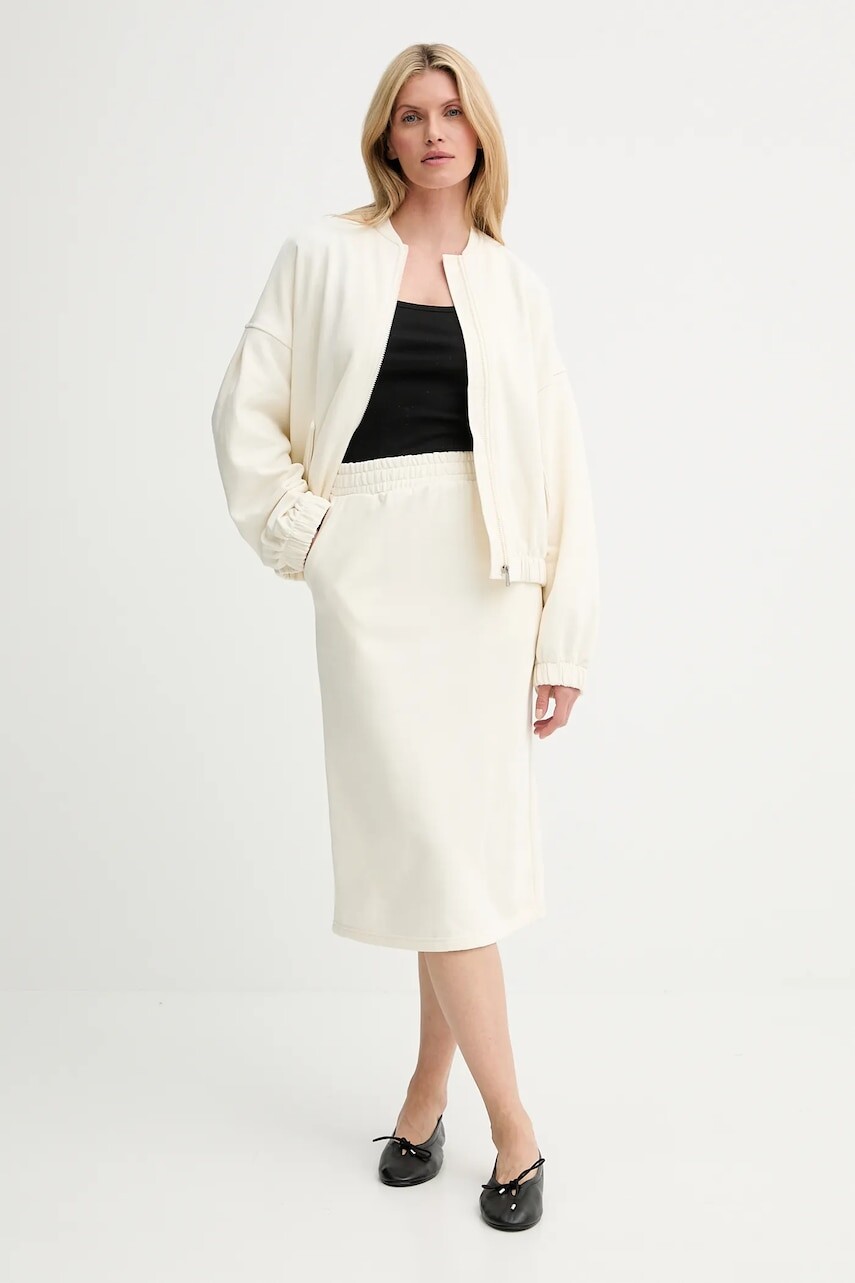 Súprava - blúzka a sukňa Answear Lab béžová farba