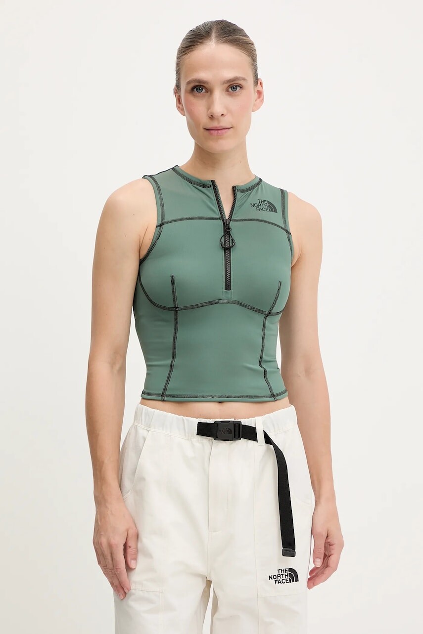 Top The North Face TNF X NSE zelená farba, NF0A8BNBHCH1