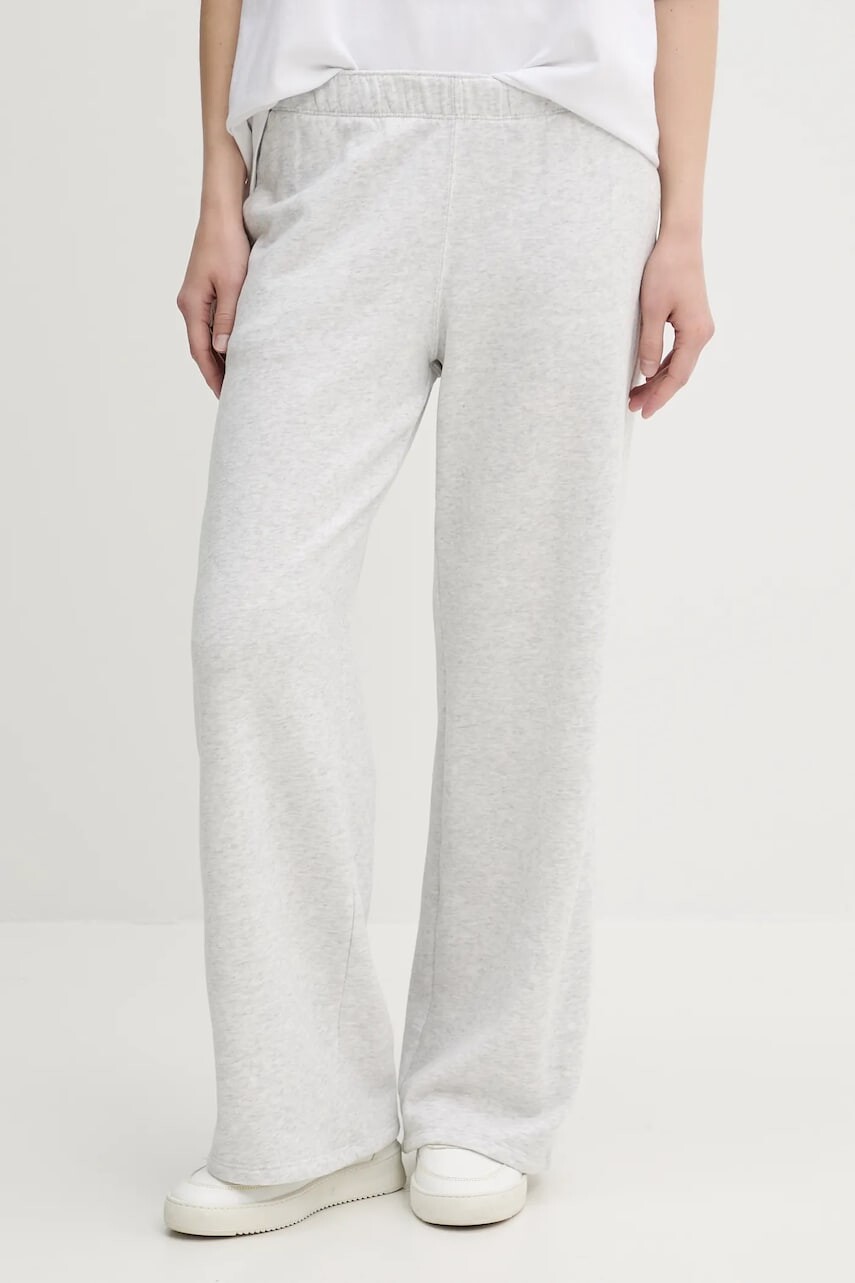 Tepláky Hollister Co. šedá farba, jednofarebné, KI347-5059