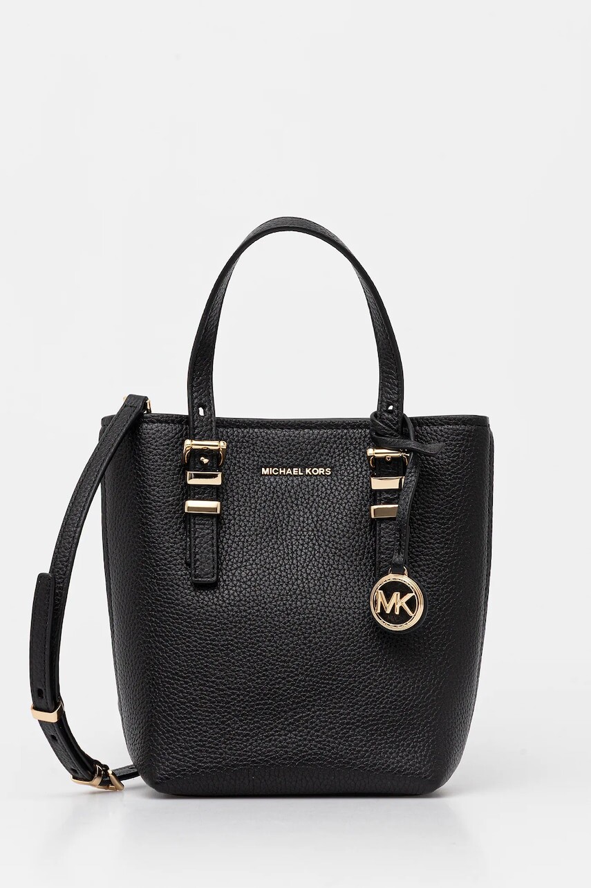 Kožená kabelka MICHAEL Michael Kors čierna farba, 32S5GQNC0L