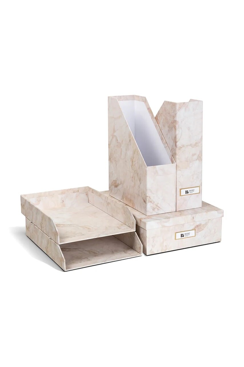 Organizér na doklady Bigso Box of Sweden Holger 5-pak béžová farba