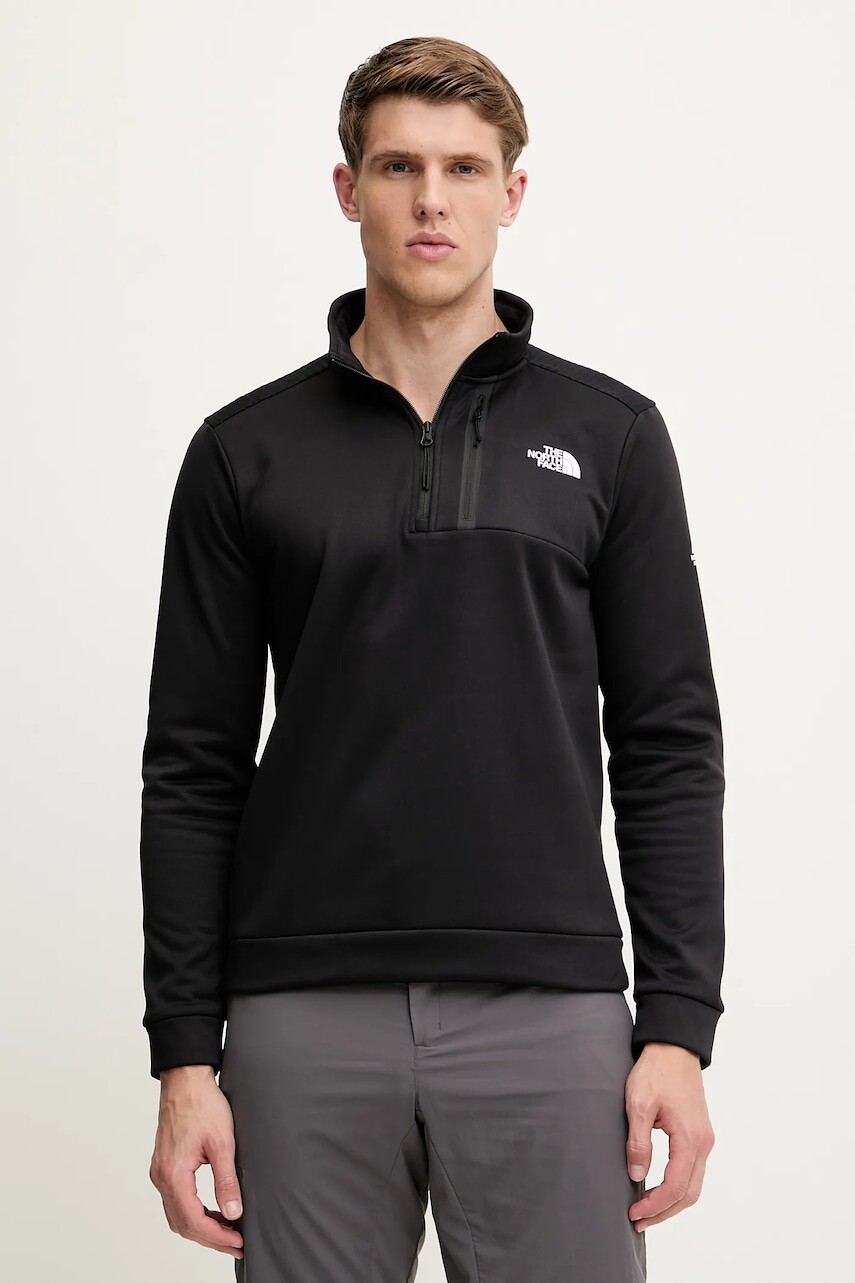 Športová mikina The North Face Mountain Athletics čierna farba, jednofarebná, NF0A8BFMJK31