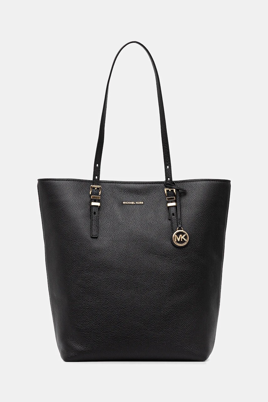 Kožená kabelka MICHAEL Michael Kors čierna farba, 30S5GQNT3L